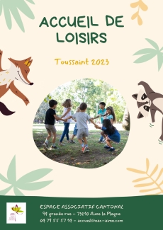 Ouverture des inscriptions - Vacances de la Toussaint