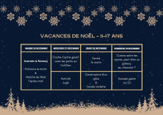 QJ - programme et inscription vacances de No&euml;l