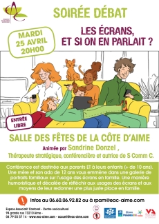 25 avril: soir&eacute;e d&eacute;bat sur les &eacute;crans