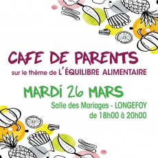 Caf&eacute; de Parents sur le th&egrave;me de l&rsquo;&eacute;quilibre alimentaire