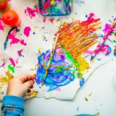 En janvier/f&eacute;vrier, peinture pour les 18-36 mois !