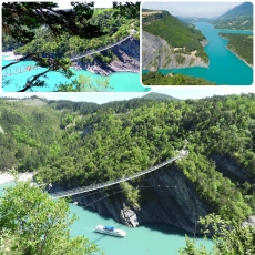 Familles/seniors : Passerelles et Lac de Monteynard