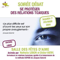 7 f&eacute;vrier: Se prot&eacute;ger des relations toxiques