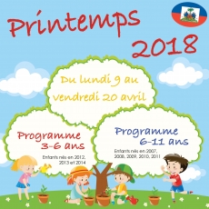 Programme Printemps 3-6 &amp; 6-11 ans