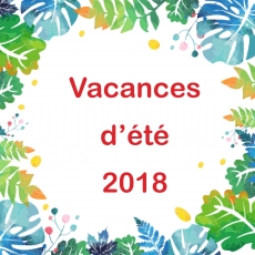 Inscriptions juillet 2018
