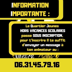 Le QJ hors vacances scolaires